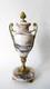 1 Pot A Feu Napoleon Iii, Style Louis Xvi, Marbre Calacatta, Bronze Dore, Xixe