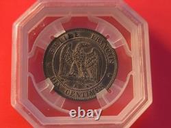 10 Centimes Napoléon III 1861 K Bordeaux SPL Gradée GENI MS 63