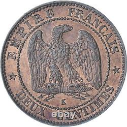 #1178970 France, Napoleon III, 2 Centimes, 1862, Bordeaux, SPL, Bronze, Gadour