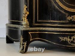 1850 NAPOLEON III MEUBLE D'APPUI SHABBY-CHIC Marbre & Bronze Empire Directoire