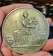 1855 Medaille Napoleon Iii Visite Queen Victoria I à Boulogne Sur Mer 6,3 Cm