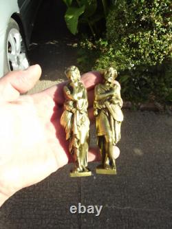 2 Bronze Sculpture sujet personnage romain pour meubles XIXème Napoléon III