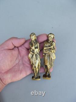 2 Bronze Sculpture sujet personnage romain pour meubles XIXème Napoléon III