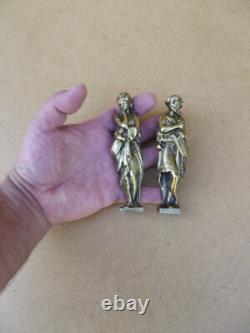 2 Bronze Sculpture sujet personnage romain pour meubles XIXème Napoléon III