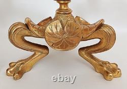 2 bougeoirs en bronze doré, dans le goût de Cain et Barbedienne, fin 19 ème