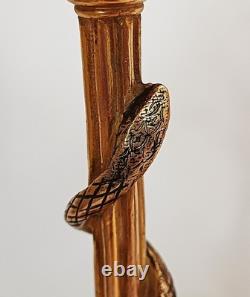 2 bougeoirs en bronze doré, dans le goût de Cain et Barbedienne, fin 19 ème