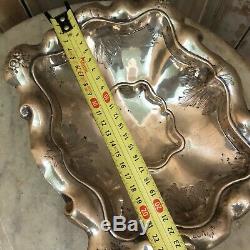 220gr Argent Massif Solid Silver Corbeille a Pain XIXeme Napoléon III Ancien