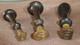 3 Cachets Sceaux Anciens En Bois Et Bronze Napoléon 3 Fin époque 19ème Superbe