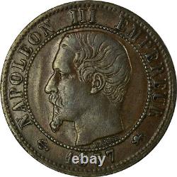 #458459 Monnaie, France, Napoleon III, Centime, 1857, Lyon, TB+, Bronze, Gadou