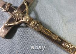 5 Crucifix anciens Croix pectorales, 2 Napoléon III, 1 en argent 2 en bronze etc