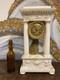 55cm Grande Pendule Empire Alb&acirc;tre Marbre Bronze Dor&eacute; Xixeme Napol&eacute;on Iii Ancien