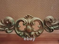 ANCIEN PARE-FEU STYLE LOUIS XV BRONZE CHEMINEE EPOQUE FIN XIX ème Pattes De LION