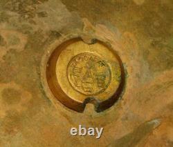 ANCIEN VASE BACCARAT BRONZE PORCELAINE XIXème NAPOLEON III DLG CRISTAL de PARIS