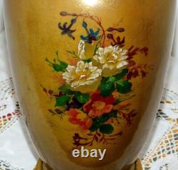 ANCIEN VASE BACCARAT BRONZE PORCELAINE XIXème NAPOLEON III DLG CRISTAL de PARIS