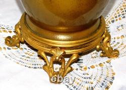ANCIEN VASE BACCARAT BRONZE PORCELAINE XIXème NAPOLEON III DLG CRISTAL de PARIS