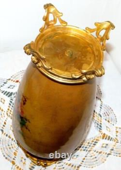 ANCIEN VASE BACCARAT BRONZE PORCELAINE XIXème NAPOLEON III DLG CRISTAL de PARIS
