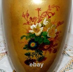 ANCIEN VASE BACCARAT BRONZE PORCELAINE XIXème NAPOLEON III /NO CRISTAL de PARIS