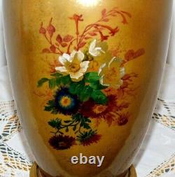 ANCIEN VASE BACCARAT BRONZE PORCELAINE XIXème NAPOLEON III /NO CRISTAL de PARIS