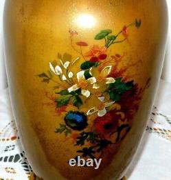 ANCIEN VASE BACCARAT BRONZE PORCELAINE XIXème NAPOLEON III /NO CRISTAL de PARIS