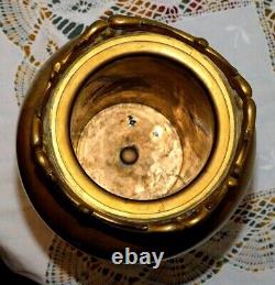 ANCIEN VASE BACCARAT BRONZE PORCELAINE XIXème NAPOLEON III /NO CRISTAL de PARIS