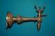 Ancienne Applique Bec De Gaz En Bronze Xix&egrave;me Louis Xviii Napoleon Iii. L 22 Cm