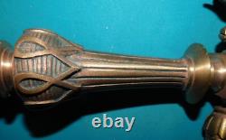 ANCIENNE APPLIQUE BEC DE GAZ EN BRONZE XIXème LOUIS XVIII NAPOLEON III. L 22 cm