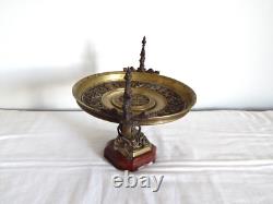 ANCIENNE COUPE sur Pied en BRONZE et Marbre époque Napoléon III