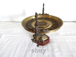 ANCIENNE COUPE sur Pied en BRONZE et Marbre époque Napoléon III
