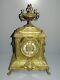 -ancienne Pendule Bronze Xixe Napoleon Iii Tete De Lion Pieds Griffes D