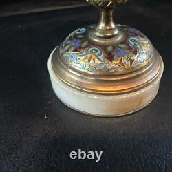 Alphonse GIROUX Coupe Onyx Émail Cloisonné Bronze XIXè Fournisseur De L'Empereur