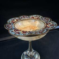 Alphonse GIROUX Coupe Onyx Émail Cloisonné Bronze XIXè Fournisseur De L'Empereur