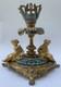 Alphonse Giroux Paris Bougeoir Vase Cornet Bronze Dore Email Cloisonne 1860