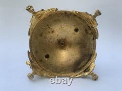 Alphonse Giroux Paris Bougeoir Vase Cornet Bronze Dore Email Cloisonne 1860