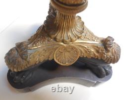 Ancien Bougeoir Chandelier Tripode En Bronze Dore Napoleon III