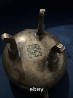 Ancien Brûle Parfum Bronze, Chine Estampillé