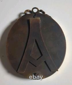 Ancien Cadre Photos En Bronze Verre Bombé Napoléon III