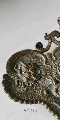 Ancien Encrier-Vide poche époque Napoléon III, d influence Asiatique. En Bronze