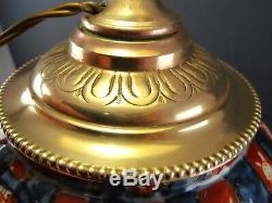 Ancien Pied de Lampe Porcelaine du Japon XIX ème décor IMARI Monture Bronze Doré