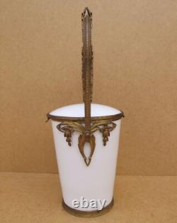 Ancien Pot Bonbonnière à Bonbon dragées porcelaine Sèvres bronze Napoléon III
