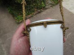 Ancien Pot Bonbonnière à Bonbon dragées porcelaine Sèvres bronze Napoléon III
