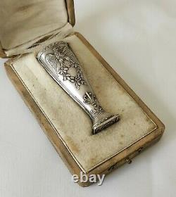 Ancien Sceau Aigle Napoleon III Argent Cachet Antique Victorian Silver Seal box