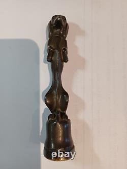 Ancien Sceau à cacheter en bronze figurine chien