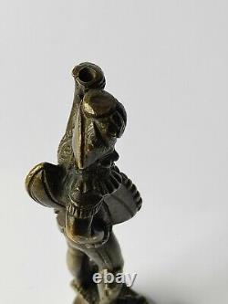 Ancien Sceau cachet à cacheter en bronze figurine polichinelle statuette seal
