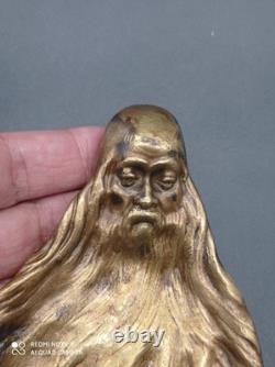 Ancien Vide Poche Bronze Joe DESCOMPSfemme dans la barbe d'un homme asiatique