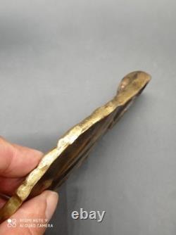 Ancien Vide Poche Bronze Joe DESCOMPSfemme dans la barbe d'un homme asiatique