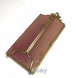 Ancien XIXe thermomètre Napoléon III Bronze A Poser Ou Accrocher Modèle Ruban