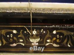 Ancien buffet d appui napoleon III noirci marqueterie boulle nacre 19e bronze