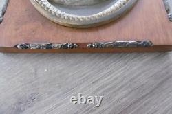 Ancien cadre médaillon bas relief en bronze ange XIX siècle Napoléon III