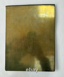 Ancien cadre porte photo à poser bronze doré Napoléon III décor ruban XIXème