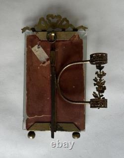 Ancien cadre porte photo soliflore en bronze doré Napoléon III XIXème romantique